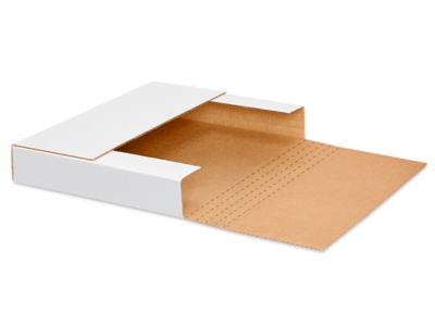 14 1/4 x 11 1/4 x 2" White Easy-Fold Mailers S-15020