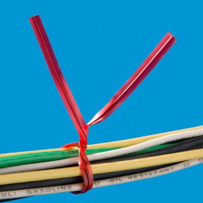 Plastic Pre-Cut Twist Ties - 7", Red S-15025R