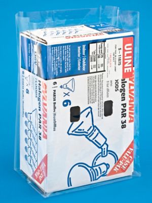 10 x 8 x 20" 2 Mil Gusseted Poly Bags S-1505