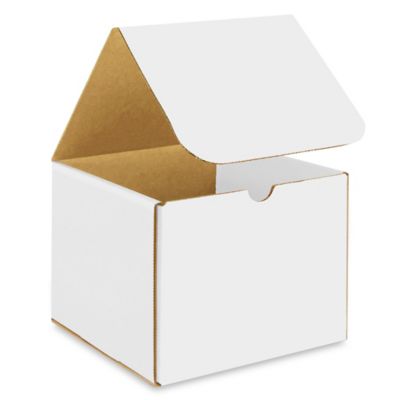 7 x 7 x 6" White Indestructo Mailers S-15077