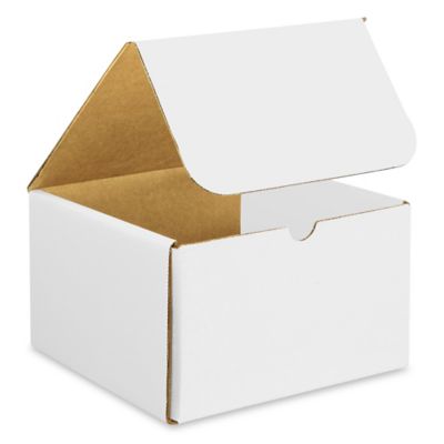 8 x 8 x 5" White Indestructo Mailers S-15088