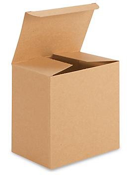 Reverse Tuck Cartons - Kraft, 6 x 4 x 6" S-15133
