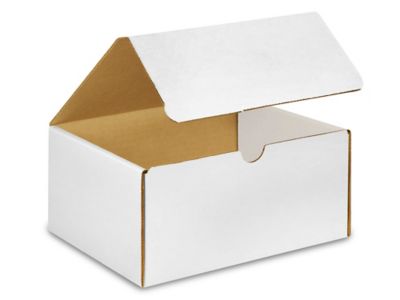 8 x 7 x 4" White Literature Mailers S-15140