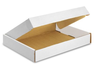 13 x 10 x 2" White Tab Locking Literature Mailers S-15148