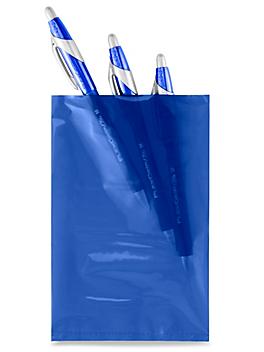4 x 6" 2 Mil Colored Poly Bags - Blue S-15156BLU