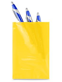 4 x 6" 2 Mil Colored Poly Bags - Yellow S-15156Y