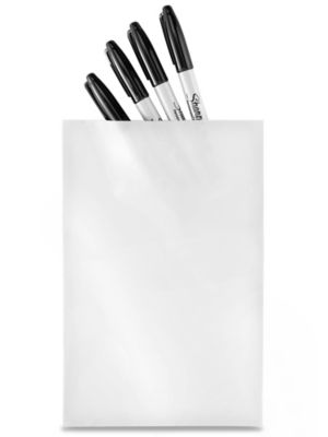 6 x 9" 2 Mil Colored Poly Bags - White S-15157W