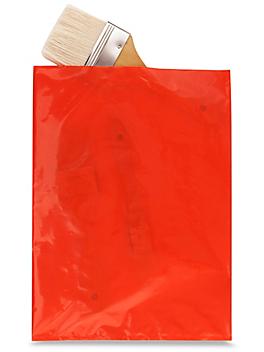9 x 12" 2 Mil Colored Poly Bags - Red S-15159R