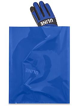 12 x 15" 2 Mil Colored Poly Bags - Blue S-15160BLU