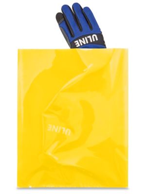 12 x 15" 2 Mil Colored Poly Bags - Yellow S-15160Y