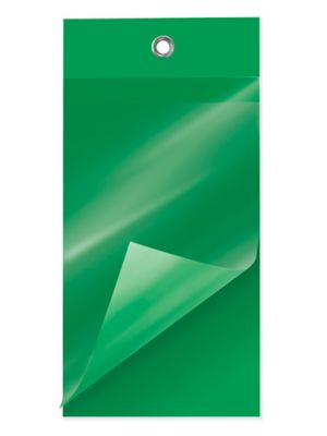 SelfLaminating Tags 4 3/4 x 2 3/8", Green S15226G Uline
