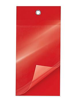 Self-Laminating Tags - 4 3/4 x 2 3/8", Red S-15226R