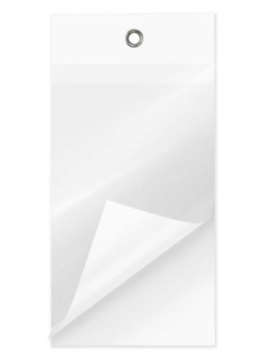 Self-Laminating Tags - 4 3/4 x 2 3/8", White S-15226W