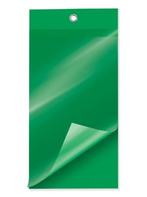 Self-Laminating Tags - 6 1/4 x 3 1/8", Green S-15227G
