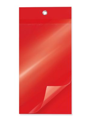 Self-Laminating Tags - 6 1/4 x 3 1/8", Red S-15227R