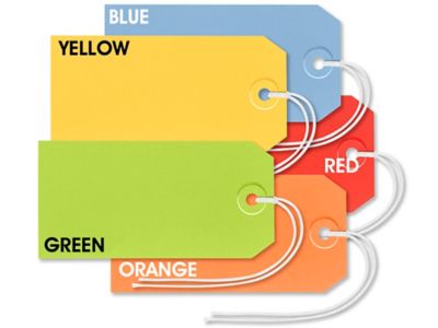 たぐ Assorted Color Shipping Tags - #5, 4 3/4 x 2 3/8