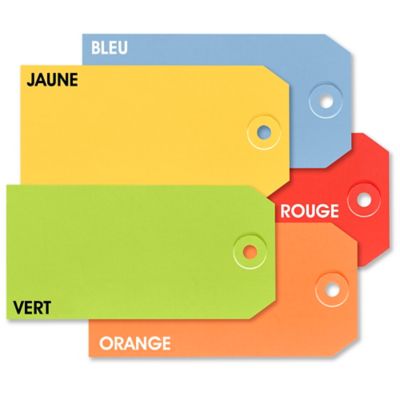  Étiquettes d'expédition – Assortiment de couleurs, n° 5, 4 3/4 x 2 3/8 po