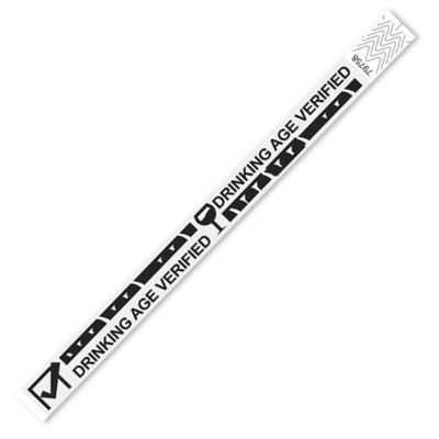 Tyvek&reg; Wristbands - "Drinking Age Verified", White S-15235W