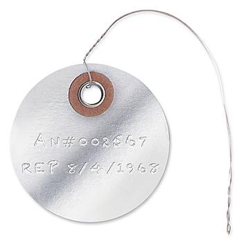 Embossable Tags - 2" Circle, Pre-wired S-15236PW