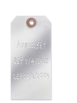  Embossable Tags - #5, 4 3/4 x 2 3/8"