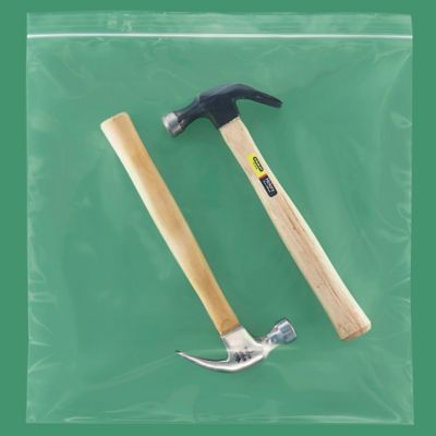 Flat bag recyclable with gripclosure 80 mm x 130 mm Grey