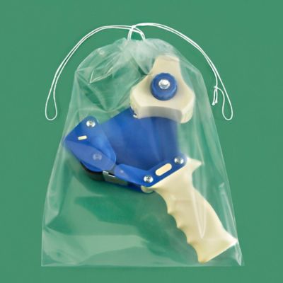 9 x 12" 4 Mil Drawstring Bags S-15274