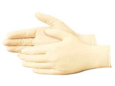 Medium latex shop gloves