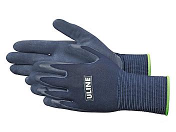 Uline Super Gription&reg; Flex Latex Coated Gloves - Blue, Large S-15333BLU-L