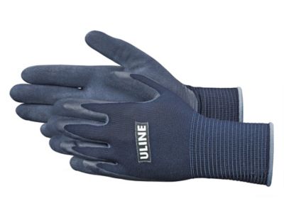 Uline Super Gription&reg; Flex Latex Coated Gloves - Blue, XL S-15333BLU-X