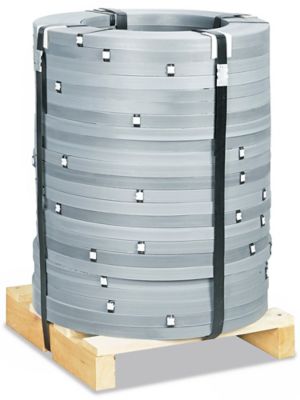 Zinc Coated Steel Strapping Skid Lot - 1 1/4" x .031" x 836' S-15343S