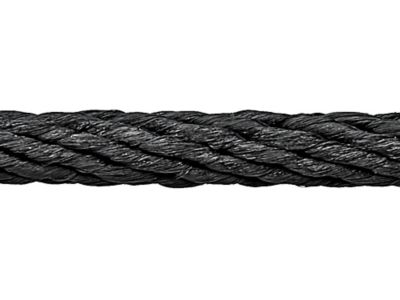 Solid Braided Nylon Rope - 1/8" x 500', Black