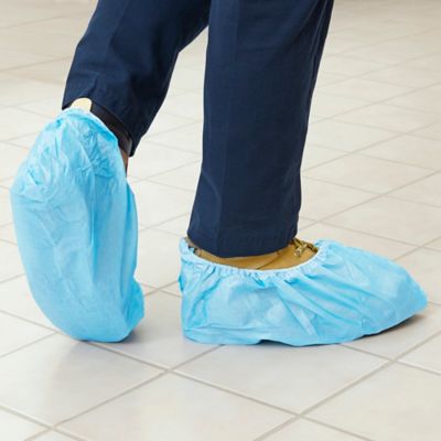 Uline Skid Resistant Shoe Covers - Size 6-11, Blue S-15369BLU - Uline