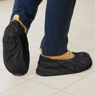 Uline Skid Resistant Shoe Covers - Size 6-11, Black