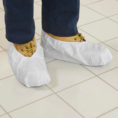 Skid resistant store shoe covers