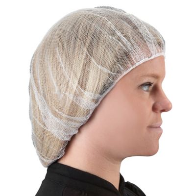 Nylon Honeycomb Hairnets - 20", White S-15371W