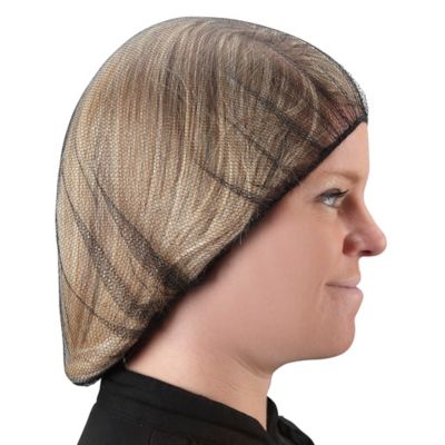 Nylon Honeycomb Hairnets - 24", Black S-15372BL