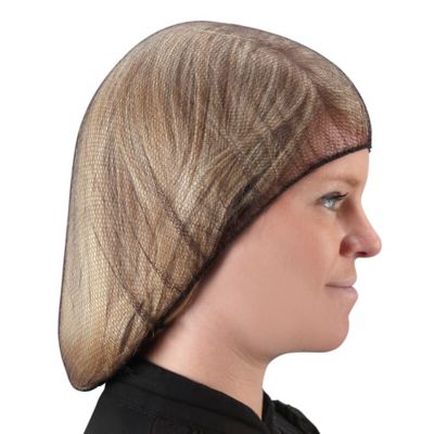 Nylon Honeycomb Hairnets - 24", Brown S-15372BR