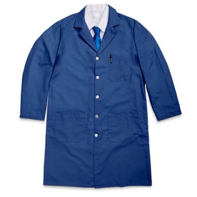 Bata De Laboratorio Para Hombre B-well Enzo - Mangas Largas, 3 Bolsillos, Botones De Presión, Mezcla Algodón-poliéster