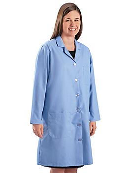 Women's Cloth Lab Coat - Blue, Large S-15377BLU-L