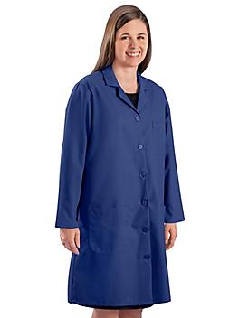 Women's Cloth Lab Coat - Navy, Large S-15377NB-L
