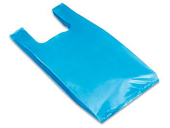 T-Shirt Bags - 10 x 6 x 21", Blue S-15379BLU