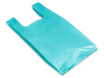 T-Shirt Bags - 10 x 6 x 21", Teal S-15379T