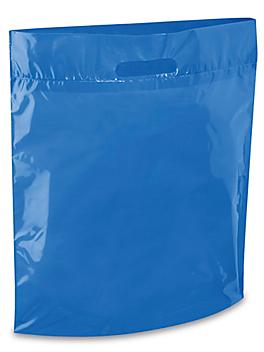 Die Cut Handle Bags - 15 x 18 x 4", Blue S-15385BLU