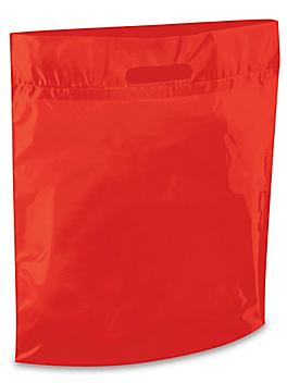 Die Cut Handle Bags - 15 x 18 x 4", Red S-15385R