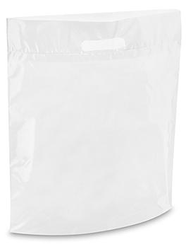 Die Cut Handle Bags - 15 x 18 x 4", White S-15385W