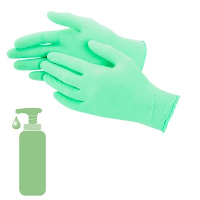 Ansell Aloe Nitrile Gloves - Powder-Free, Medium S-15391M