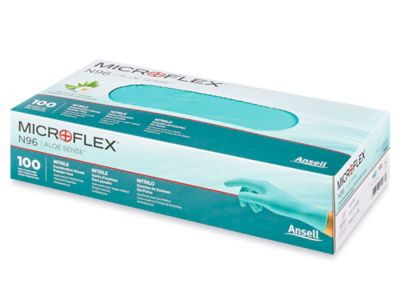 Ansell® Aloe Nitrile Gloves - Powder-Free, XL S-15391X - ULINE