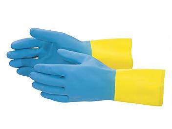 Chemical Resistant Neoprene Coated Latex Gloves - Large S-15396L