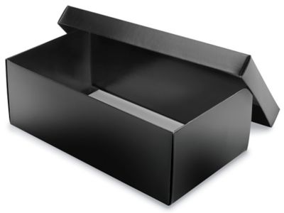 black cardboard box