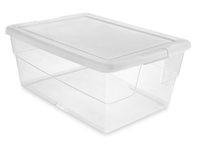 Plastic Shoe Boxes 16 x 12 x 7